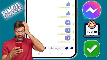 How to Fix Unable to send messages on messenger | Messenger not sending messages