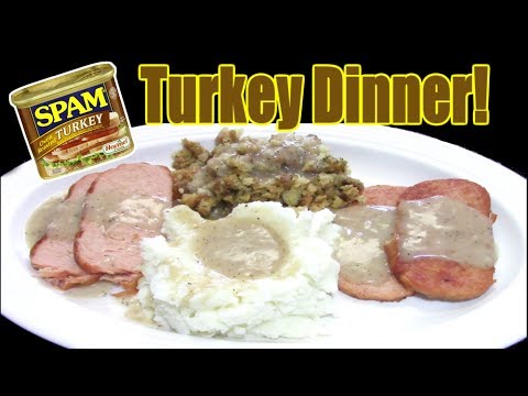 Delicious Turkey Dinner with SPAM?? - Is It Possible? - WHAT ARE WE  EATING?? - The Wolfe Pit 