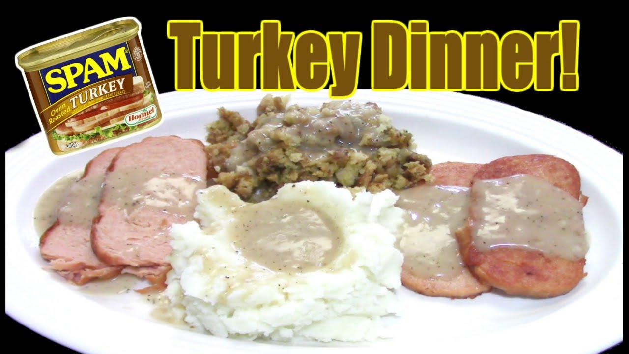 Delicious Turkey Dinner with SPAM?? - Is It Possible? - WHAT ARE WE  EATING?? - The Wolfe Pit 