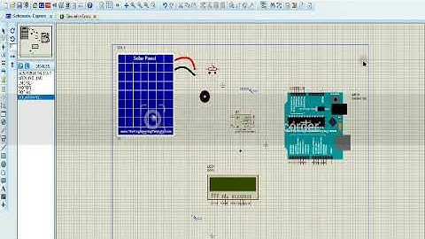 simulasi rangkaian solar energy monitoring system dengan software proteus