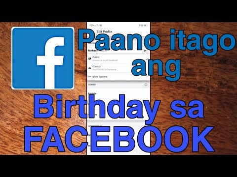 Paano itago ang Birthday mo sa Facebook gamit ang iyong Mobile Phone | Facebook tutorial