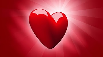 Free Video Background Loop: Valentines Red Heart Beating