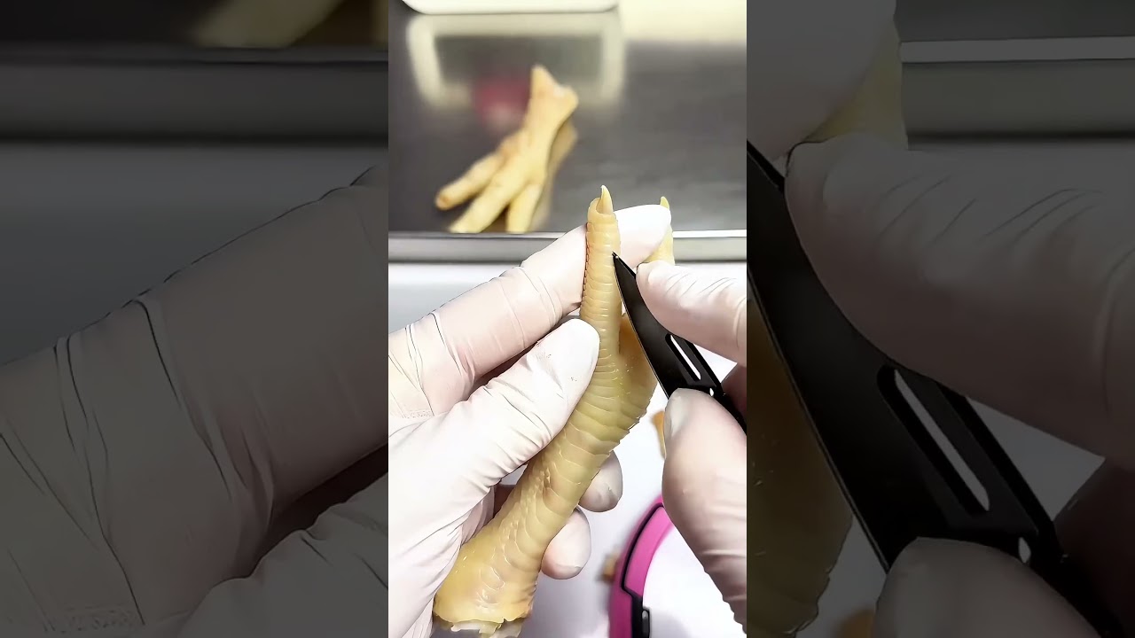 MASTER Level Chicken Feet DEBONING – Too FAST to Blink! ⚡🍗