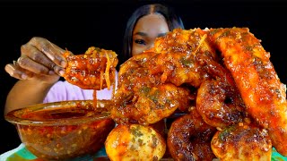 KING CRAB SEAFOOD BOIL MUKBANG | DESHELLED | SEAFOOD BOIL MUKBANG | Seafood | Mukbang