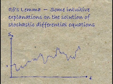 Ito&rsquo;s Lemma -- Some intuitive explanations on the solution of stochastic differential equations