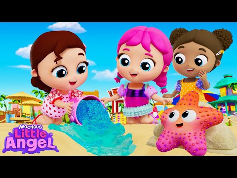 Twinkle Twinkle Little Starfish 🐚🌞 | Little Angel Nursery Rhymes & Kid Songs