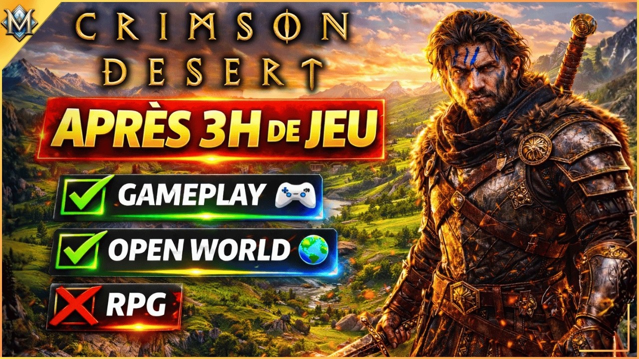 Crimson Desert après 3H de jeu : Open World OUI, RPG NON ? (réaction JorRaptor)