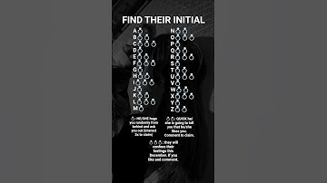Find Their Initial #fyp #crush #love #initial #soulmate