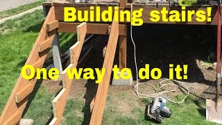 Deck stairs - Building and cutting stringers