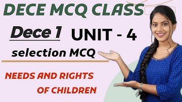 DECE 1 UNIT 4 MCQ ODIA CLASS || DECE FREE ODIA CLASS || DECE UNIT 4 CLASS MCQ || DECE EXAMGUIDEODIA