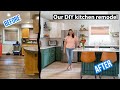 Incredible DIY Kitchen Makeover - Before and After - Modern Boho Kitchen Design