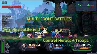 One Map, Multiple Battles! Control Heroes+Command Troops in Real Time#roguelite #indiegame #gameplay