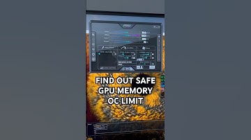 Overclock GPU Memory Without FPS Loss #shorts #pcsettings #pc #graphicscard #oc #overclocking #gpu