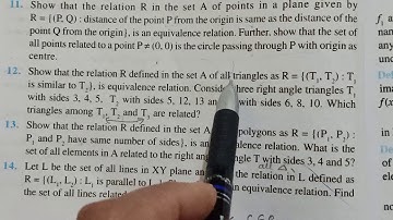 Maths Class 12 :-  Ex 1.1( Q11 onwards - completed )