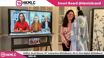 HKMLC Smart Board, 55" Interactive WhiteBoard, All-in-One Digital WhiteBoard with 4K UHD