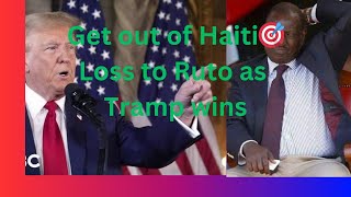 Blow to Ruto as Trump is elected the USA president 🎯@LeeMakwiny @machukanyarieko1995