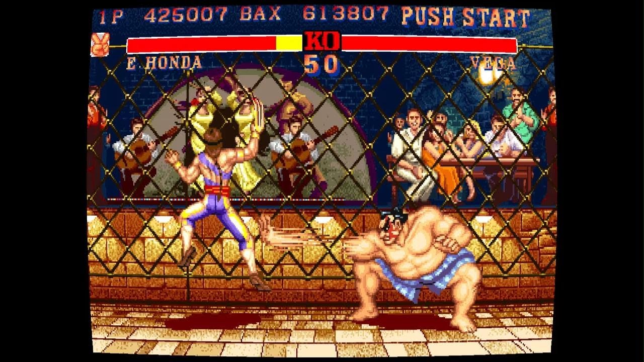 Vega grabs E. Honda out of his Sumo Headbutt because bosses cheat. #sf2 ...