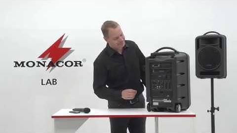 Portable high-power amplifier system TXA-1022CD by MONACOR