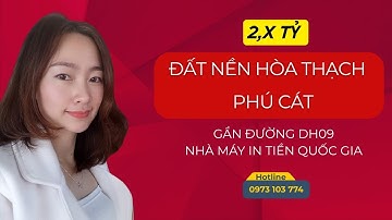 ĐẦU TƯ ĐẤT NỀN HÒA THẠCH - PHÚ CÁT ĐÓN SÓNG HẠ TẦNG KHỦNG!