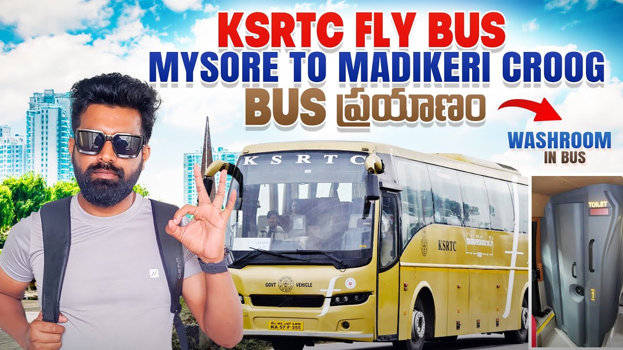 Ksrtc Fly Bus | Mysore to Madikeri croog | Bus journey