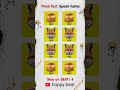 Quick Thinking Challenge | Say It On Beat Challenge | Happy Beat💖