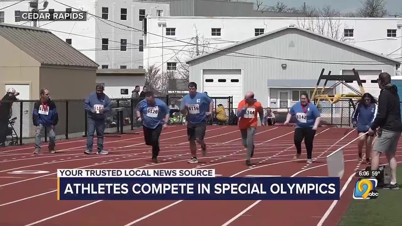 Athletes compete in Special Olympics track and field events - YouTube