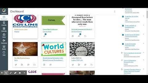 Parent Canvas  Showing Tiles on Your Dashboard