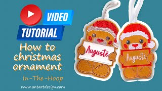 DIY Personalized Embroidered Felt Christmas Ornament Tutorial
