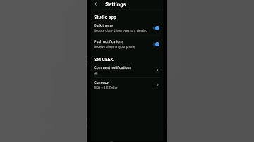 How to turn on Dark mode on Youtube studio App