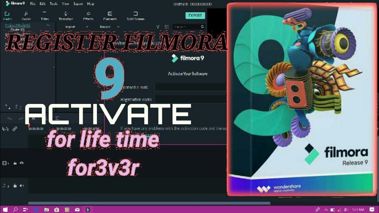 register filmora 9|how to  activate filmora  9