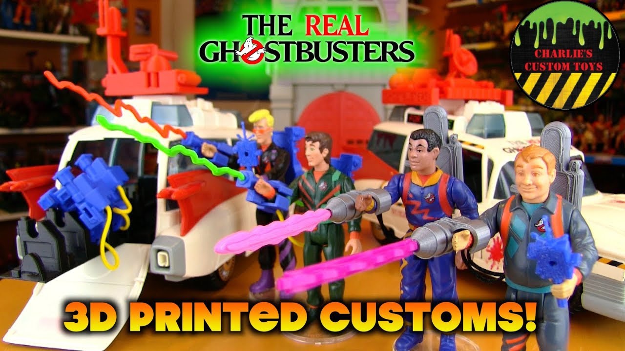 Real Ghostbusters 3D Printed Customs by Charlie's Custom Toy Shop