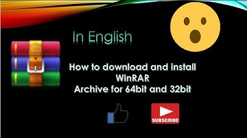 How to download and install WinRAR archive for 32bit and 64bit in [English]