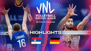 🇷🇸 SRB vs. 🇩🇪 GER - Highlights | Week 1 | Men's VNL 2024