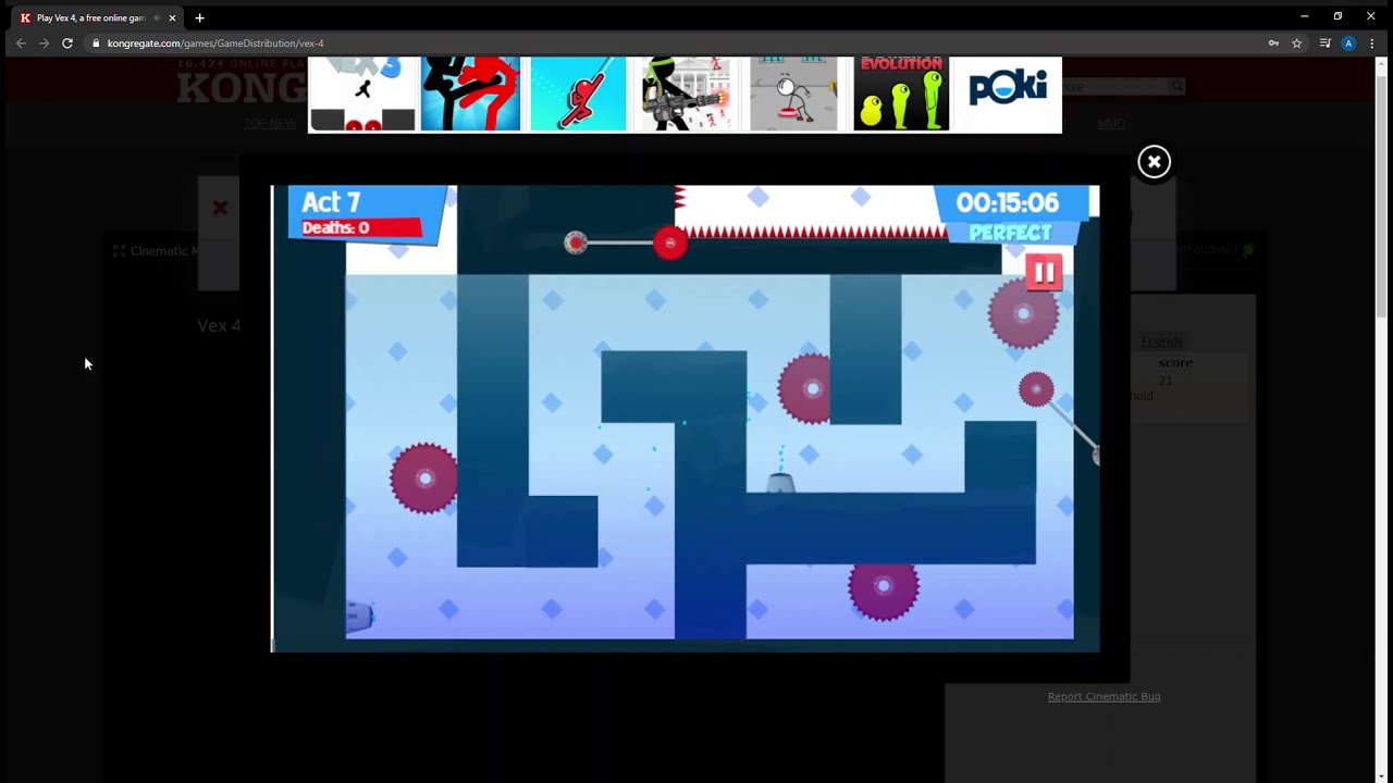 Vex 4 Act 7 Speed run in 19.5 seconds [WR]