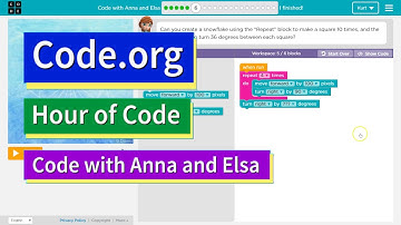 Code with Anna and Elsa Level 6 Code.org Hour of Code Tutorial Answers