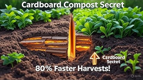 The Cardboard Composting Secret That Boosts Harvests 80% Faster No Bins, No Fuss!