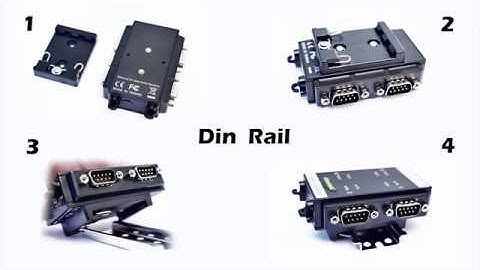 FTDI serial USB to Serial 4 port RS232 COM Adapter converter Din Rail Wall Mount kit industrial shen