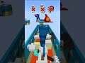 HUGGY WUGGY VS CHUM CHOMPKINS?! 😱 Insane POPPY PLAYTIME DEATHRUN in Minecraft! #shorts
