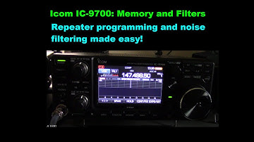 Icom IC-9700 Overview: Repeater Programming and Filters