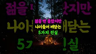 젊을 땐 몰랐던 진실 나이가 들어 알게 되느니라 #부처님말씀 #삶의지혜 #명언 #마음공부 #불교 #깨달음