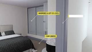 Knowle, Solihull Loft conversion. Semi-detached house, including lowering the first-floor ceiling