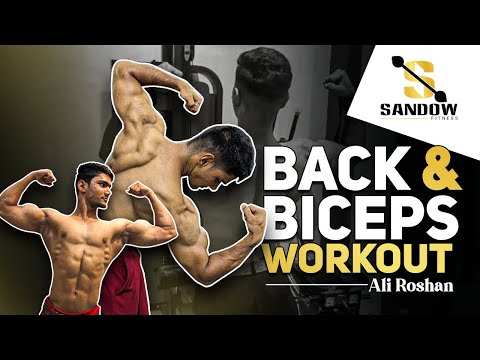 Back and Biceps workout |Ali Roshan |Sandow fitness