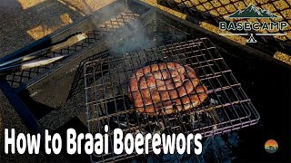 How To Braai Boerewors.