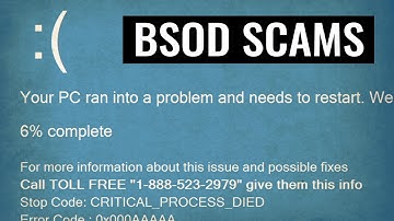 Blue Screen: Tech Support Scam Malware