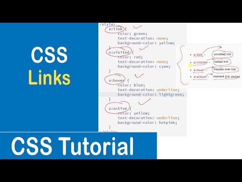 #19 CSS Links | Link States | a:Link | a:Visited | a:Hover | a:Active