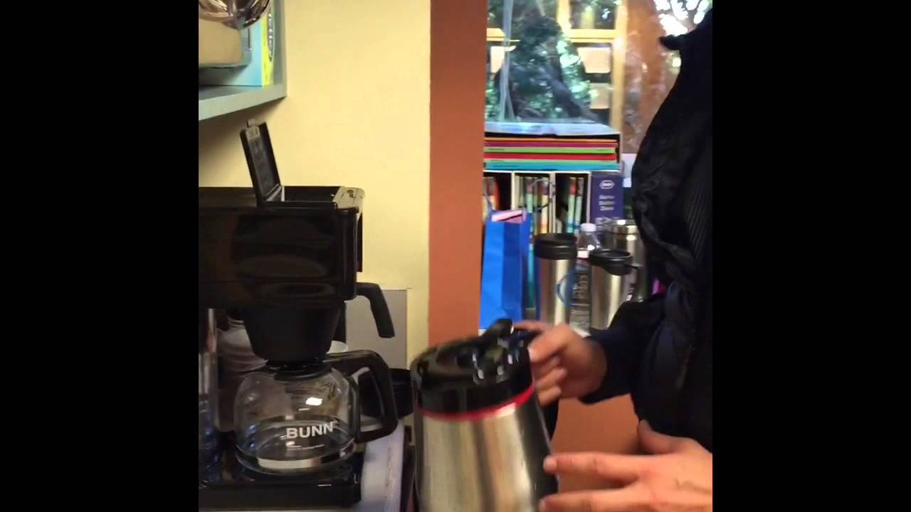 Using BUNN coffee maker YouTube