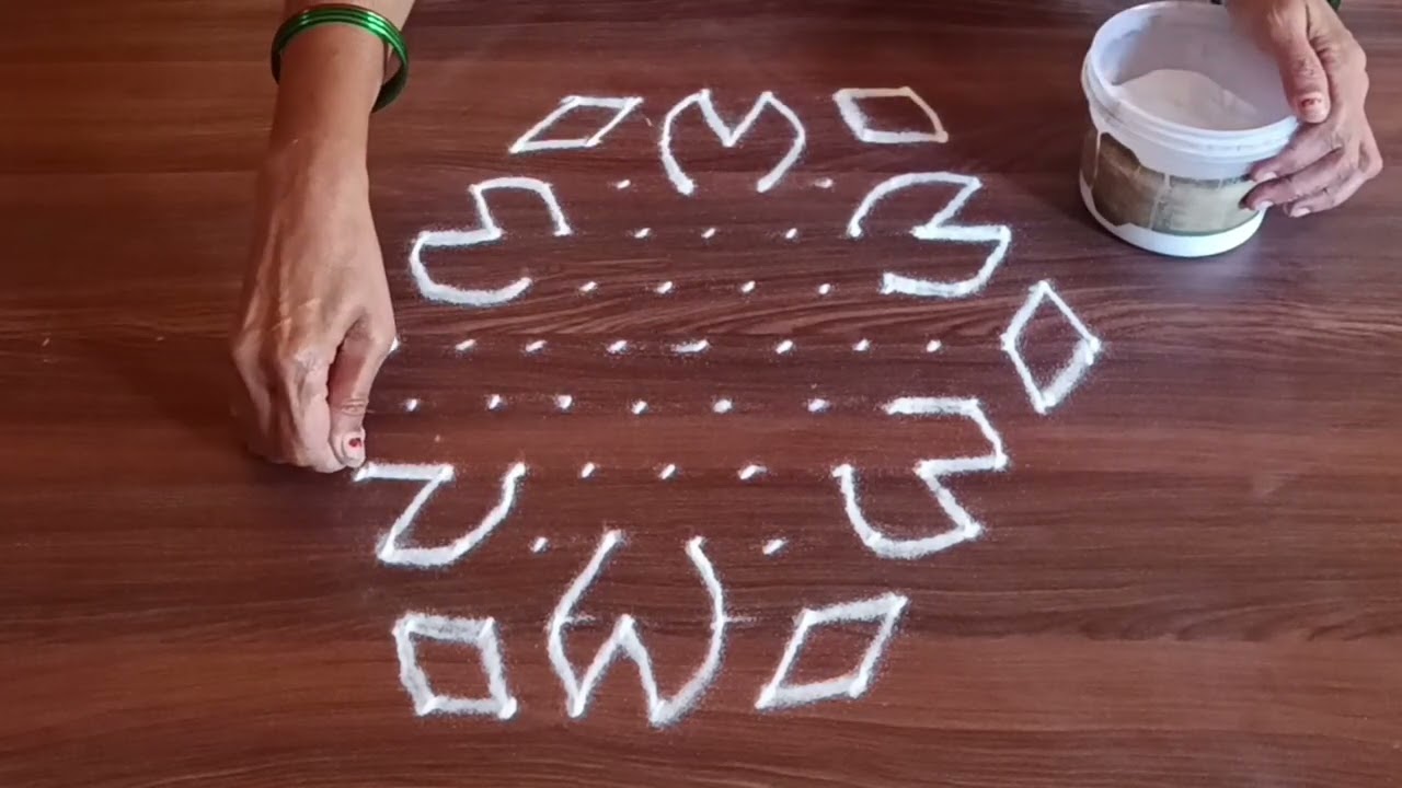Simple daily Rangoli designs😄 ठिपक्यांच्या रांगोळ्या Dot Rangoli #rangoli #trending 