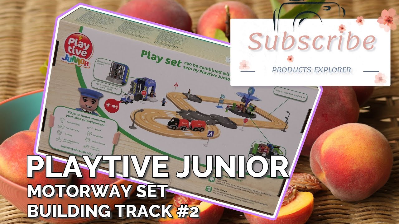 track Building JUNIOR Set [Toys] #2 - - PLAYTIVE Motorway YouTube