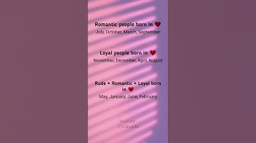 Your Birth Month Reveals Your True Personality 💗✨