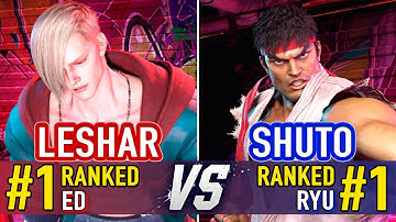 SF6 🤜 LeShar (#1 Ranked Ed) vs Shuto (#1 Ranked Ryu) 🤛 Street Fighter 6 High Level Gameplay